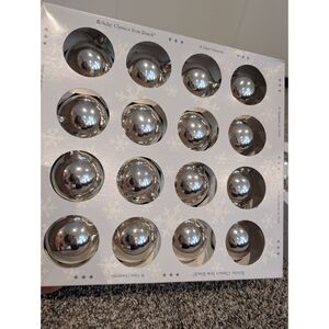 Vintage Rauch Silver Glass Christmas Ornaments Lot of 28 Original Boxes USA